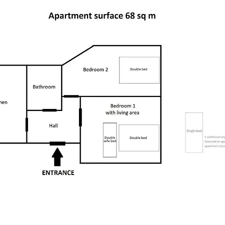 Apartment Old Town 2 Bedroom Royal